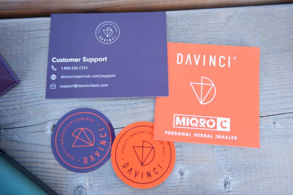 Support Card and Stickers and Manual for Davinci MIQRO C