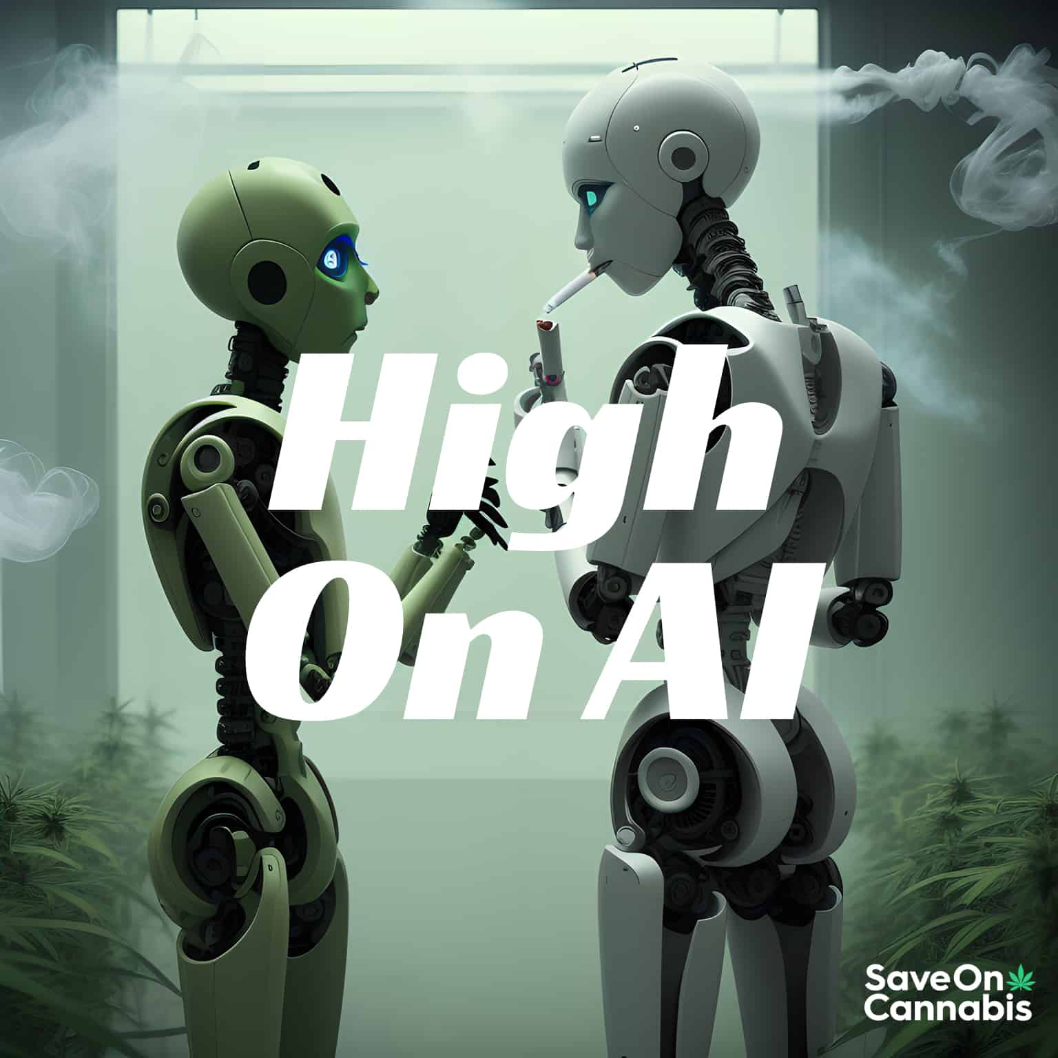 High On AI Podcast Art