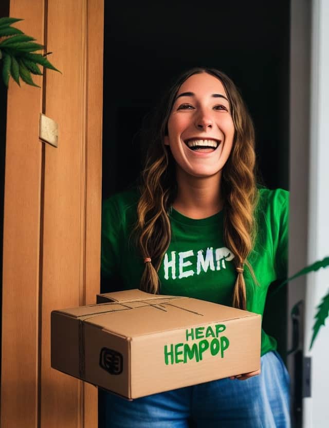Happy Cannabis Customer