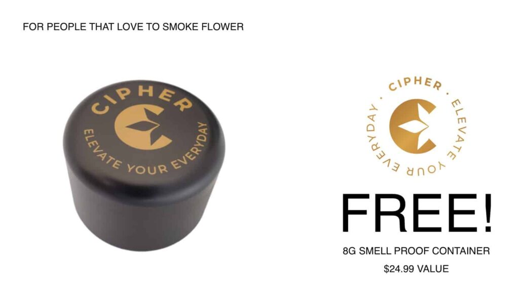 Free Cipher Container Discount